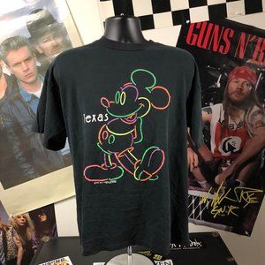Vintage 90's Mickey Mouse Texas Disney T-Shirt